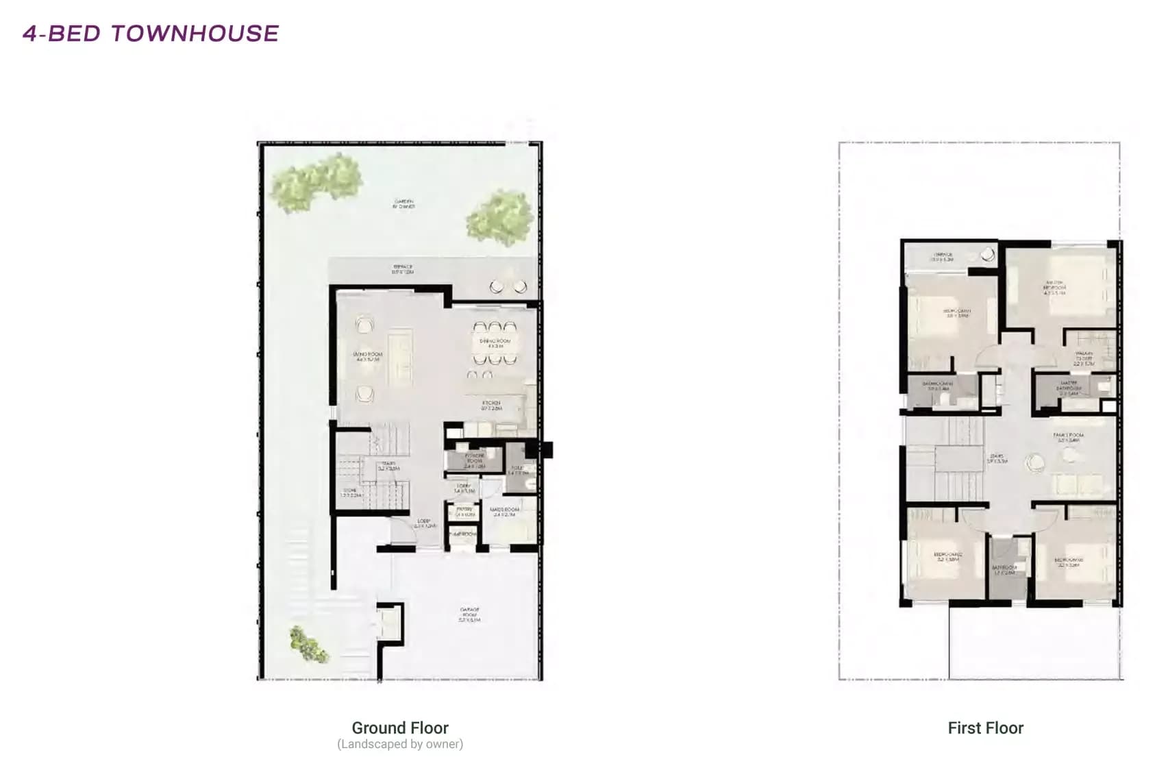 Athlon — 4 Bedroom Townhouse floor plan