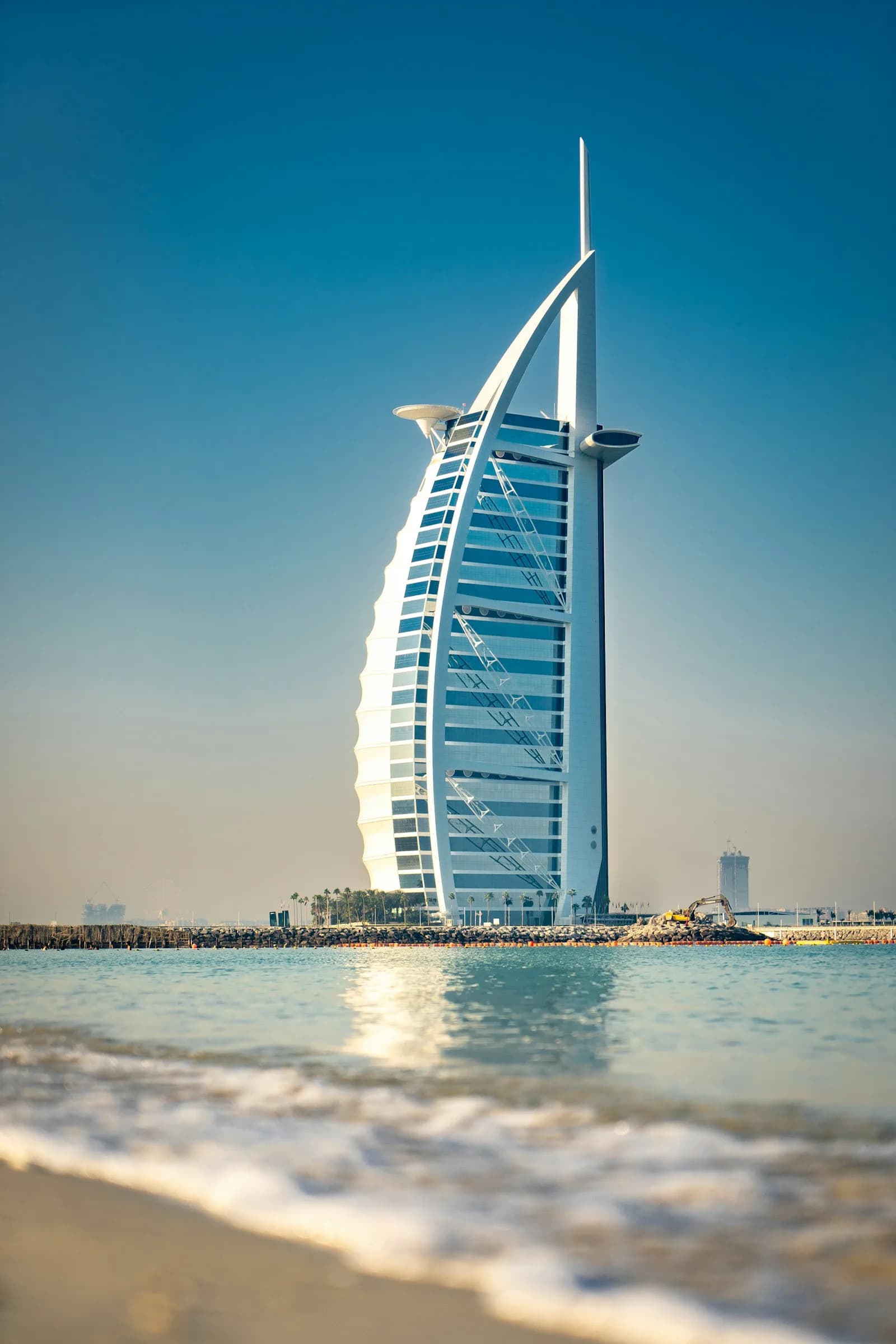 UAE waterfront architecture detail